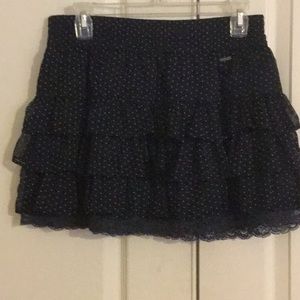 Hollister super cute skirt with lace accents- EUC